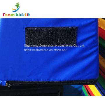 Kids Gymnastic Folding Suede Double Balance Beam Training Equipment for Gymnasts photo-5