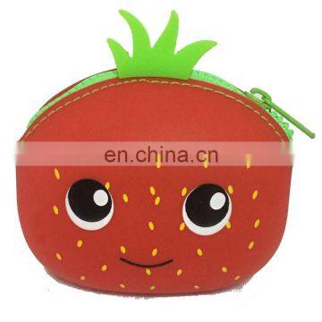 Cute Emoji Bags Women's Silicone Rubber Coin Purse Zipper Pocket Size Pouch Change Wallet photo-6