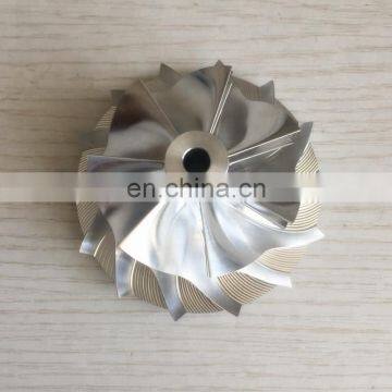 GT2871 50.75/70.40mm 7+7 blades turbo billet/milling/alumunimun 2618 compressor wheel for racing