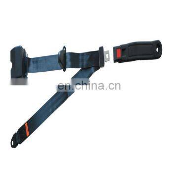 Three-point sefety seat belt with emergency locking retractor