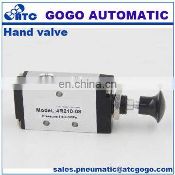 GOGO ATC 5 Way 2 Position Manual Control Valve Pneumatic Air Hand Draw Valve 4R310-10 Port 3/8" BSP photo-3