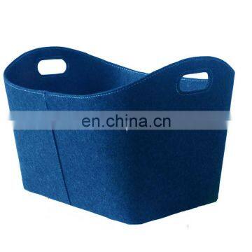 Felt Firewood Basket Leather Logo photo-3