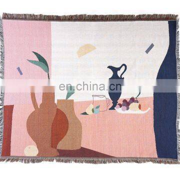 RAWHOUSE on Sale Low Moq Nordic Rugs Sofa Cover Jacquard Woven Blankets photo-3