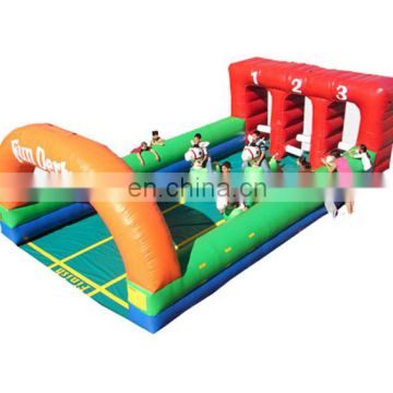 Fun Inflatable derby horse racing game