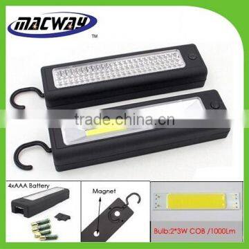 Magnetic COB light work LED light with hook