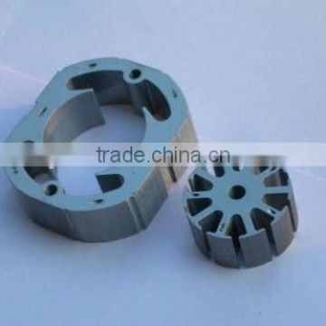 electric motor rotor and stator lamination