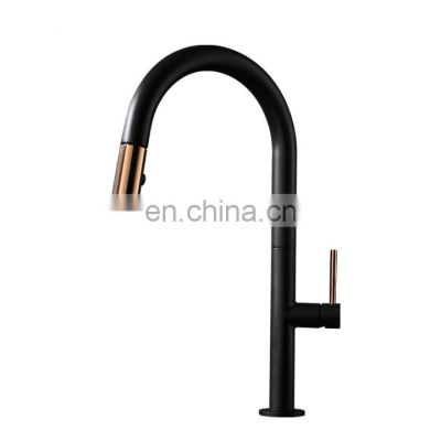 Contemporary Brass Kitchen faucet sink faucet with Ceramic handle