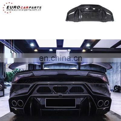 LP610 V style carbon fiber and frp material rear bumper and rear diffuser fit for LP610 autoparts for car