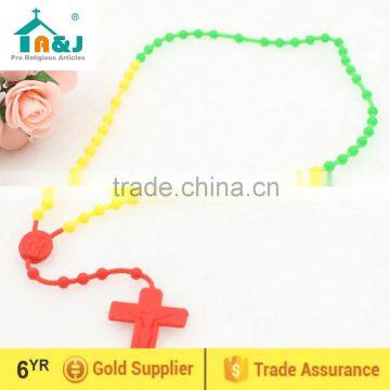 Silicon rubber rosary necklace