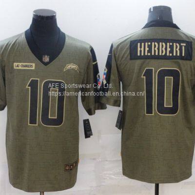 Los Angeles Chargers #10 Herbert 2021 Salute Jersey