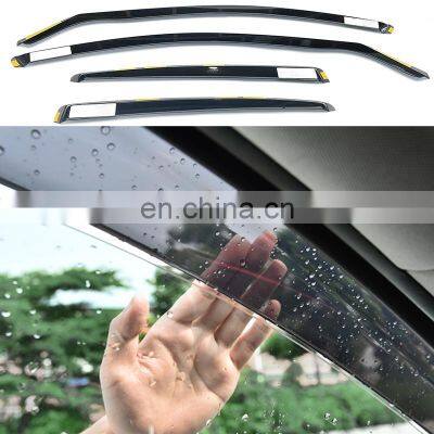 4pcs Auto Parts Window Door Visor Weather Shield for Universal Car photo-2