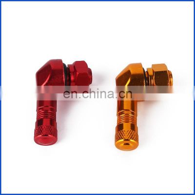 New 2 Pcs Motorcycle Rim 90 Degree Angle Aluminum Alloy Valve Cover Tires Motorcycle Wheel Metal Tire Valve Tubeless Penis Tire