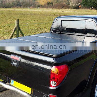 Aluminum Truck Bed Covers Tri-Fold Hard Folding Tonneau Cover For Triton L200