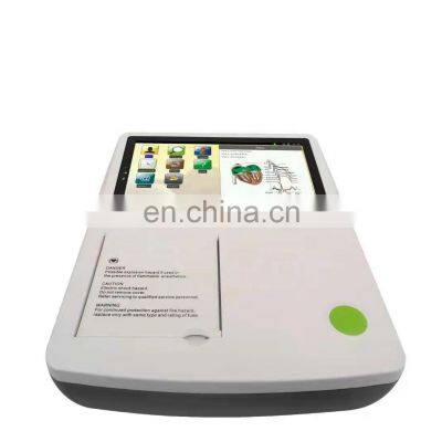 High quality 3 channel ECG machine for animal 7 12 lines for pet hospital