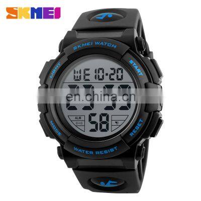 SKMEI 1258 Men Digital Watches Outdoor Sports 50M Waterproof Chronograph Big Dial Digital Wristwatches photo-2