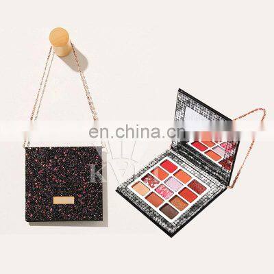 Custom Printing Eyeshadow Palettes Packaging Magnetic Customized Logo Empty 12 Hole Make Up Pan