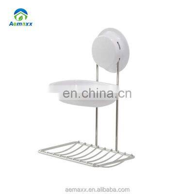 Bathroom Storage Wall Mounted Soap Holder Stainless Steel Suction Soap Dish Holder Hanging Soap Holder photo-3