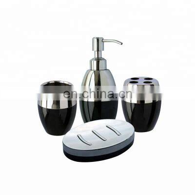 Цветные прозрачные ванные принадлежности из ПС (полистирола), набор и черно-красные ванные принадлежности. Китайские выгодные по цене роскошные ванные принадлежности photo-2