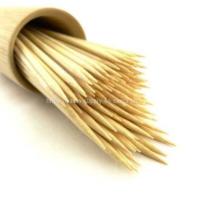 High Quality Disposable Round Bamboo Skewers for Food 15 cm Barbecue Stick For Travel BBQ Using