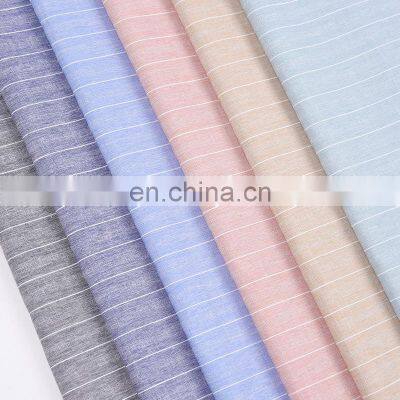 Spot supply  polyester-cotton yarn-dyed fabric popular shirt fabric spring and summer dress short-sleeved pants fabric