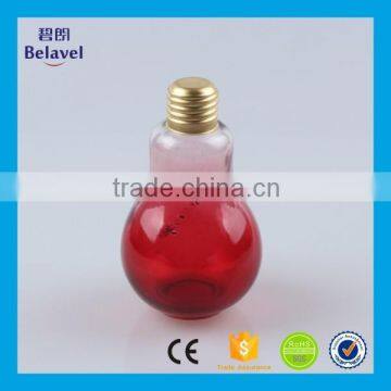 Wholesale glass drinking milk bottle light bulb glass bottle with cap