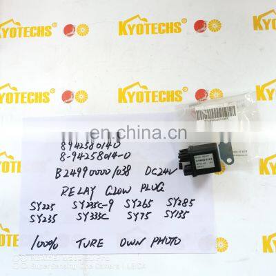 Kyotechs 894258-0140 8942580140 8-94258014-0 B249900001038 RELAY GLOW PLUG SY225 SY235C-9 SY265 SY285 SY235 SY335C SY75 SY135 photo-2