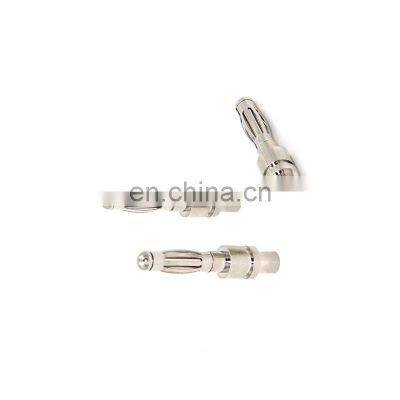 High quality gold plated power battery banana plug insert plug pin sleeve metal fabrication service