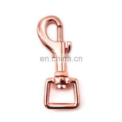 Metal D Ring Rotatable Spring Spiral Buckle Handbag Hook Pet Dog Leash Hook photo-2