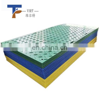 HDPE Temporary Bog Mats Antislip Surface Event Flooring For Truck / Construction Road Mat