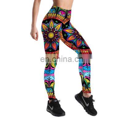 2020 Latest style  Leggings sublimation printing Legging Women Calf-Length White Pants Black Casual Capri's Hot Elastic Legging