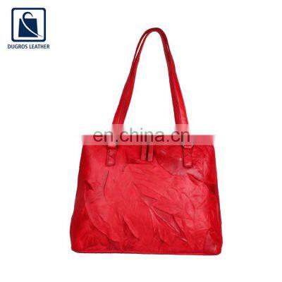 Stylish Look Elegant Design Hot Selling Luxury Fashionable Women Genuine Leather Handbag from Trusted Supplier