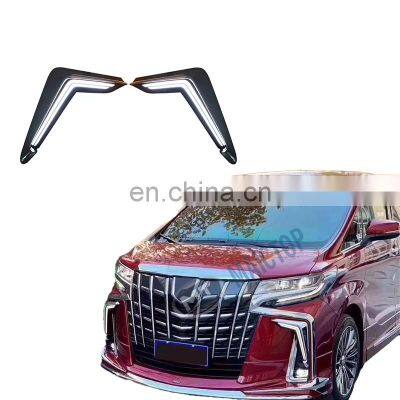 MAICTOP car accessories DRL LED day time running light for alphard 2018 horn light fog light good quality