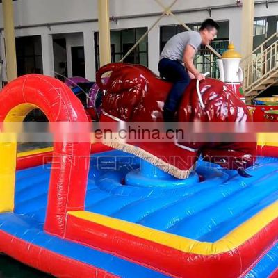 funfair attractions rides amusement park equipment kids inflatable mechanical bull rodeo