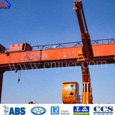 Hydraulic Knuckle and Telescoping Boom Ship Crane Retracted Deck Crane