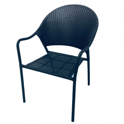 Guangzhou Factory Cheap Patio Furniture Outdoor Rattan Woven Rope Dining Chair Garden Outdoor Wicker Chair photo-3