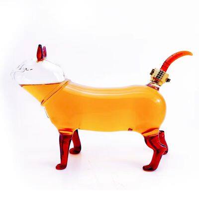 Blown High Borosilicate Glass Wine Vessels, Pistol-shaped Glassware photo-3