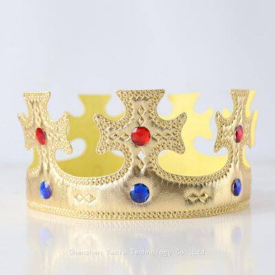 Coronas reales con joyas suaves - para ni?os y adultos, accesorios para fiestas de cumplea?os y disfraces