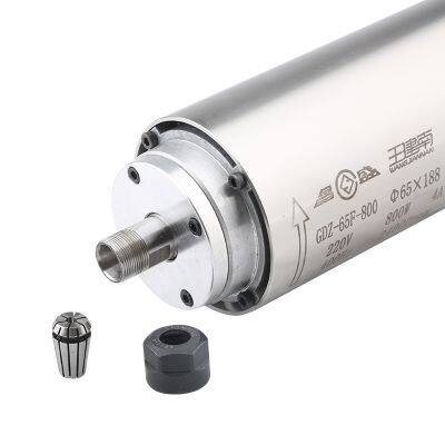 CNC Air-Cooled Spindle 800w 220V 380V Woodworking Spindle Motor Φ65x188 400Hz 24000RPM For CNC Router Milling Engraving Machine photo-2