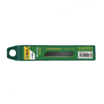 SK5 Utility Knife Blades (Black Edge), 0.6×18×100mm Anti‑Corrosion Industrial‑Grade Heavy‑Duty Replacement Blades