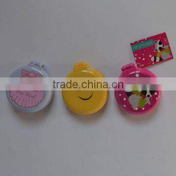 Foldable Cosmetic Mirror With Brush