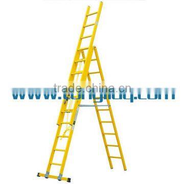 Fiberglass folding ladder