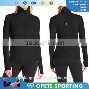(OEM/ODM Factory)Spandex Jackets/women Yoga Lightweight Jacket Women Tights Activewear Wholesale Hoodies photo-2