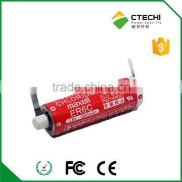 3.6v AA battery maxell ER6C PLC battery non rechargeable