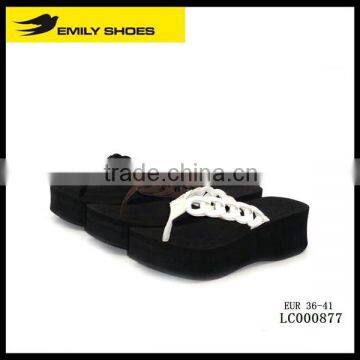 Lady' braided upper EVA slipper