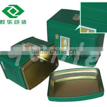 Printing Square Tin Packaging Green Tea Can