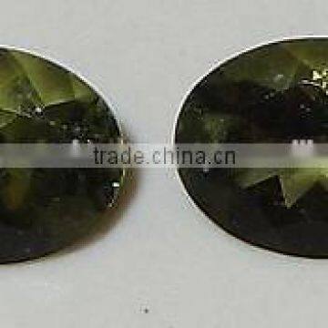 Oval Cut Moldavite Gemstones