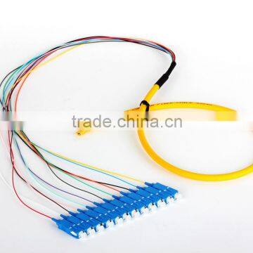 SC/UPC-Nil single mode 12 cores bunch type patchcord