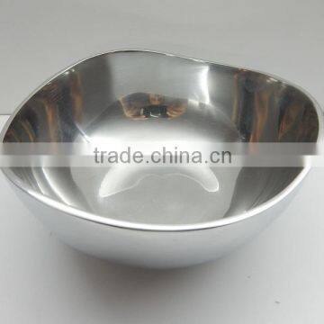 ALUMINUM METAL FRUIT SERVING BOWL SALAD SERVING WHITE METAL BOWL HIGH QUALITY CHEAP POPCORN SERVING BOWL