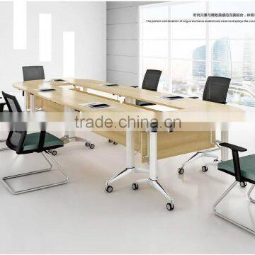 folding table for training room with aluminum frame