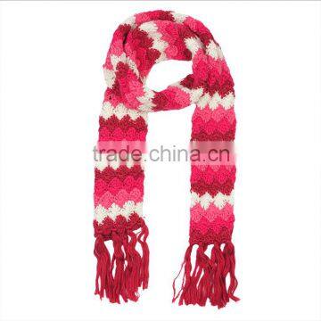 wool & acrylic stripe Scarf In Stocking